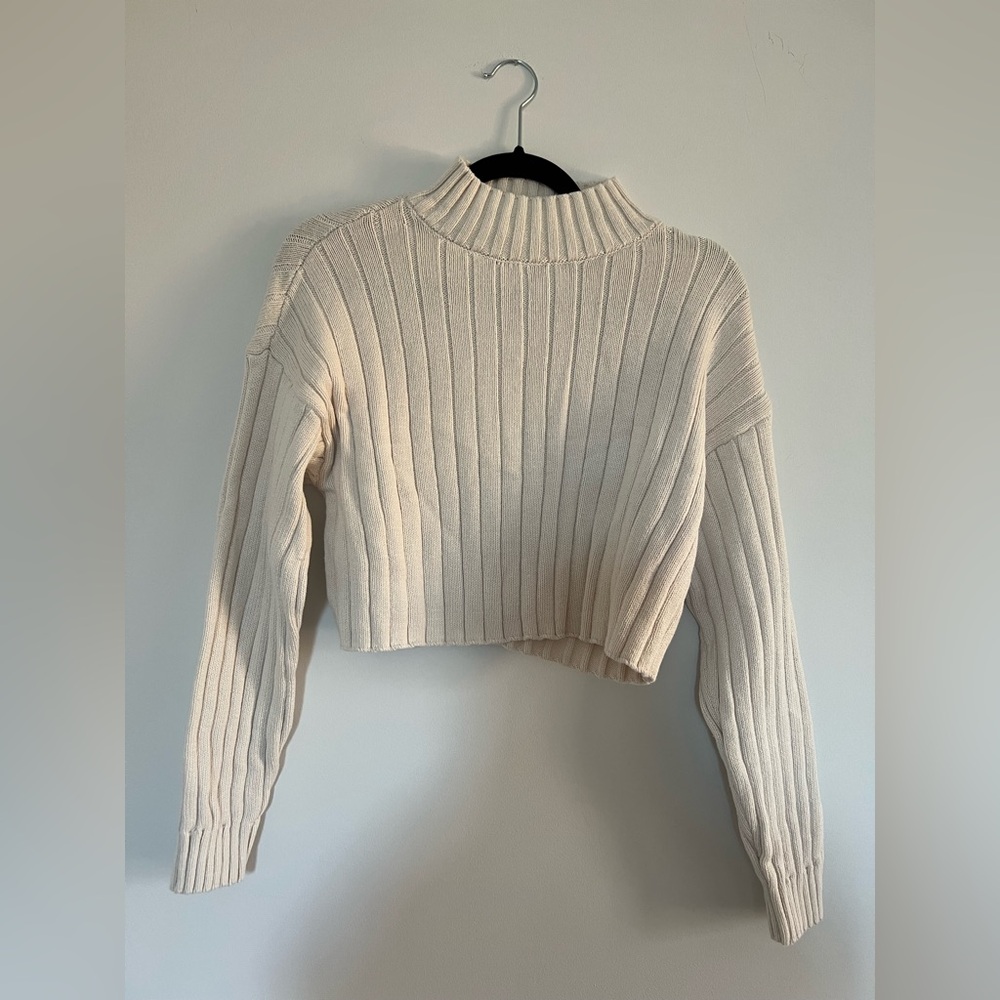 L.A Hearts Cropped Turtleneck Sweater